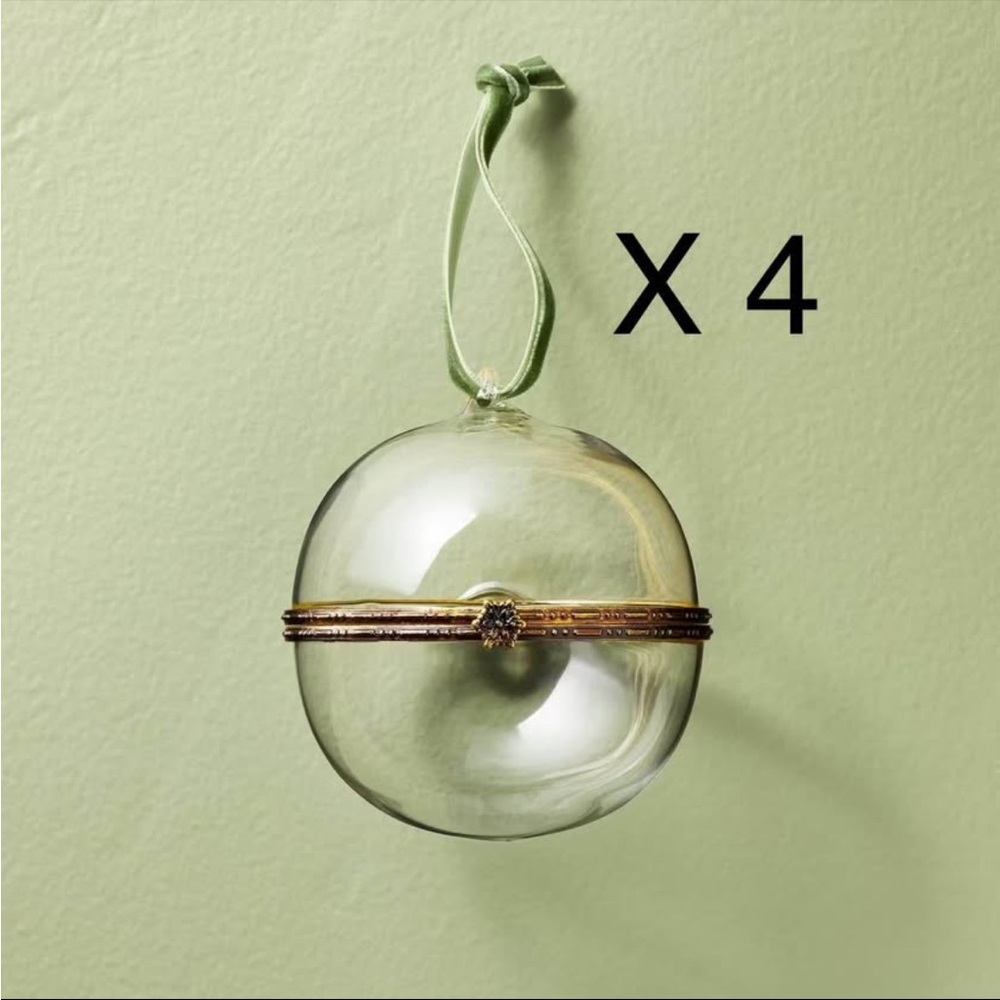 Hinged Glass Christmas Tree Ornament - Hearth & Hand™ with Magnolia (Smooth)